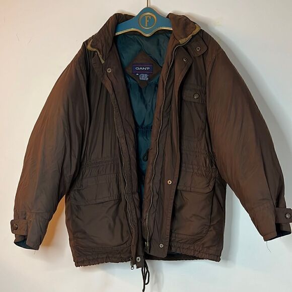 Vintage Gant Brown Puffer - XL - Picture 1 of 8